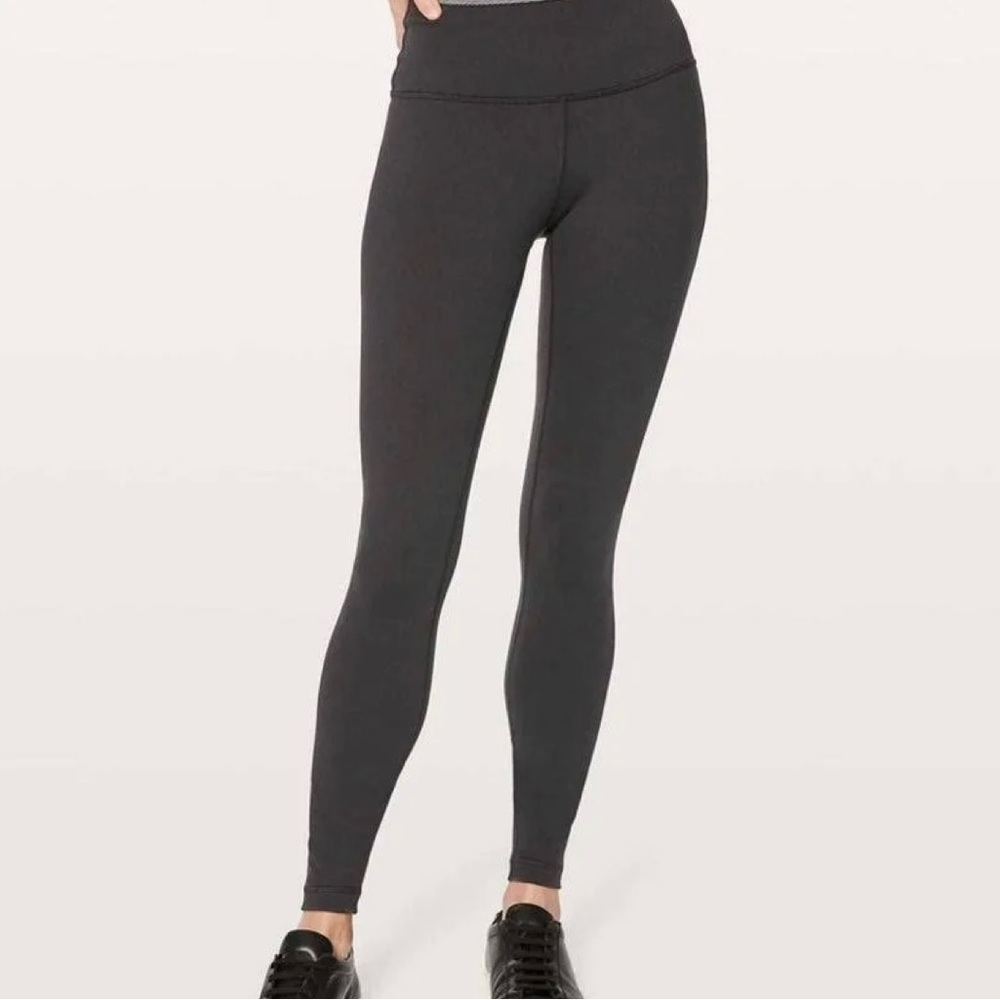 Lululemon Wunder Under Grey Leggings, Size 8